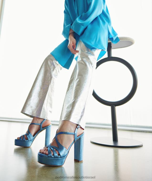 נשים Pedro Miralles נאפה מתכת בריל מלאווי סנדלי עקב FBRF4113