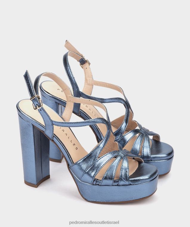 נשים Pedro Miralles נאפה מתכת בריל מלאווי סנדלי עקב FBRF4113