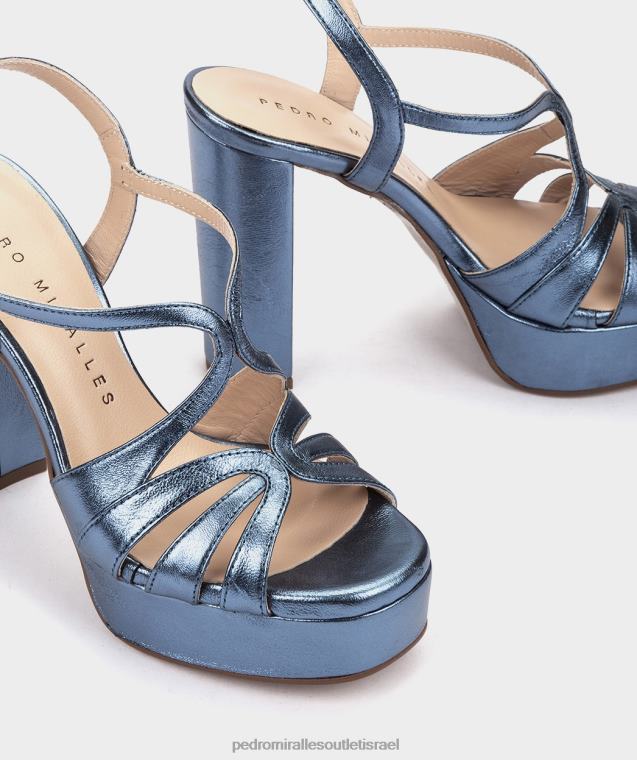 נשים Pedro Miralles נאפה מתכת בריל מלאווי סנדלי עקב FBRF4113