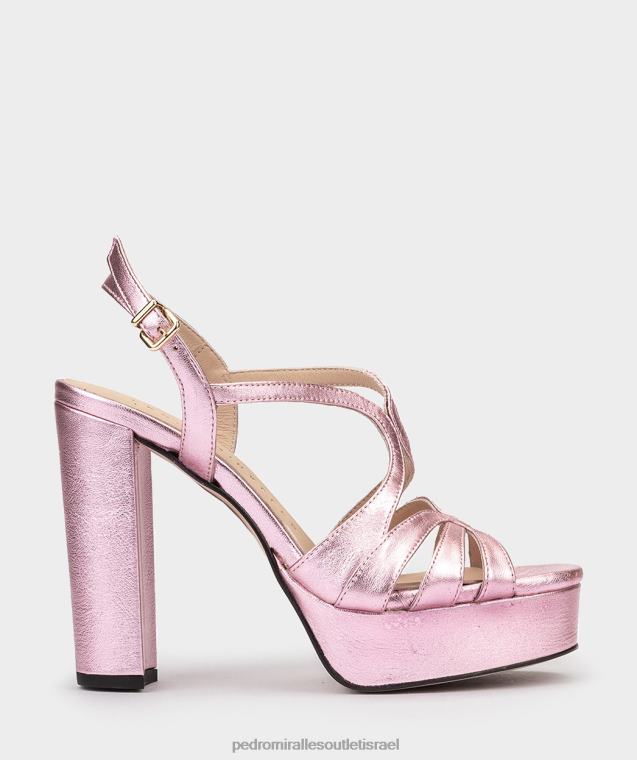 נשים Pedro Miralles נאפה מתכת טופז מלאווי סנדלי עקב FBRF4118