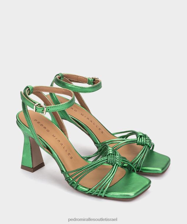 נשים Pedro Miralles נאפה מתכת אגאטה סנטה מוניקה סנדלי עקב FBRF4120