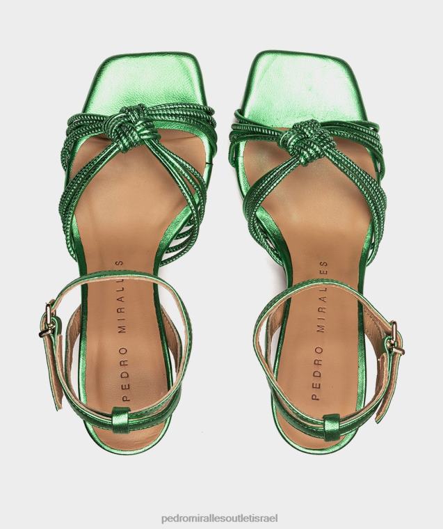נשים Pedro Miralles נאפה מתכת אגאטה סנטה מוניקה סנדלי עקב FBRF4120