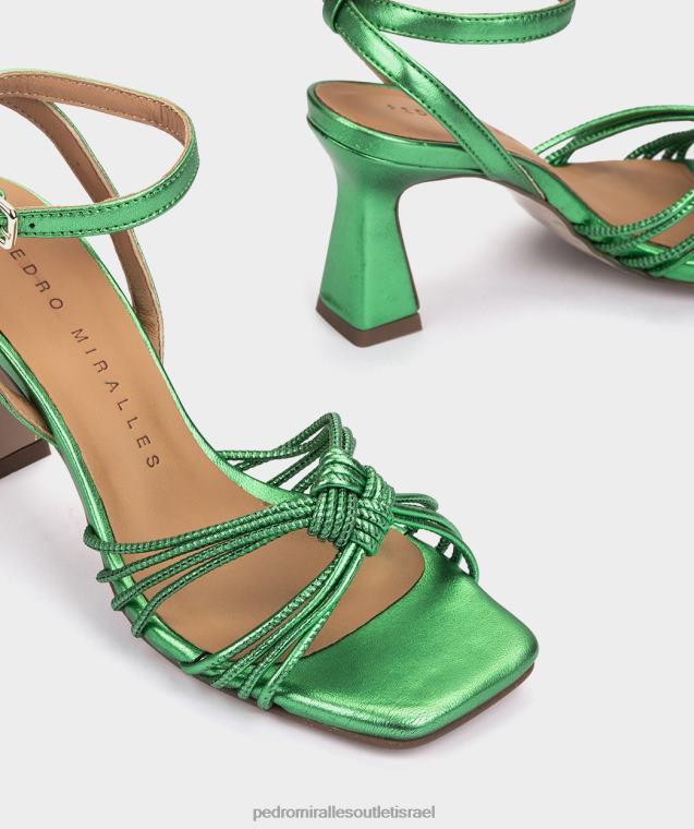נשים Pedro Miralles נאפה מתכת אגאטה סנטה מוניקה סנדלי עקב FBRF4120