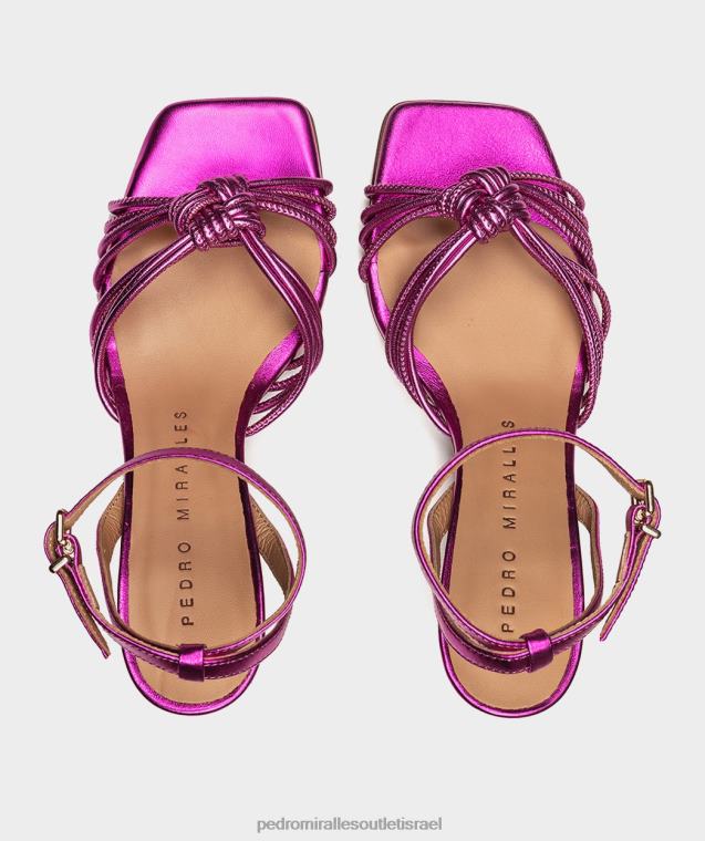 נשים Pedro Miralles נאפה קטון מתכת סנטה מוניקה סנדלי עקב FBRF4121