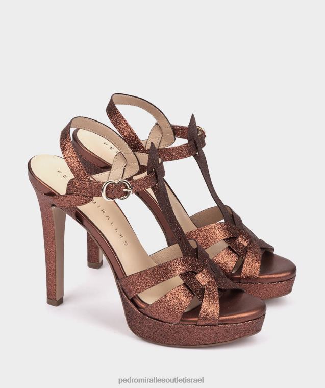 נשים Pedro Miralles ברונזה סופר בהיר קופנהאג סנדלי עקב FBRF4123