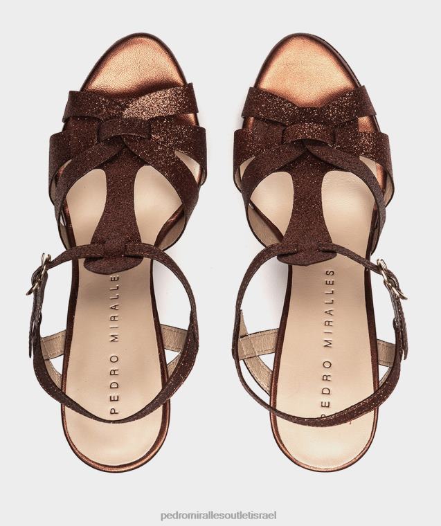 נשים Pedro Miralles ברונזה סופר בהיר קופנהאג סנדלי עקב FBRF4123