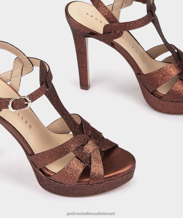 נשים Pedro Miralles ברונזה סופר בהיר קופנהאג סנדלי עקב FBRF4123