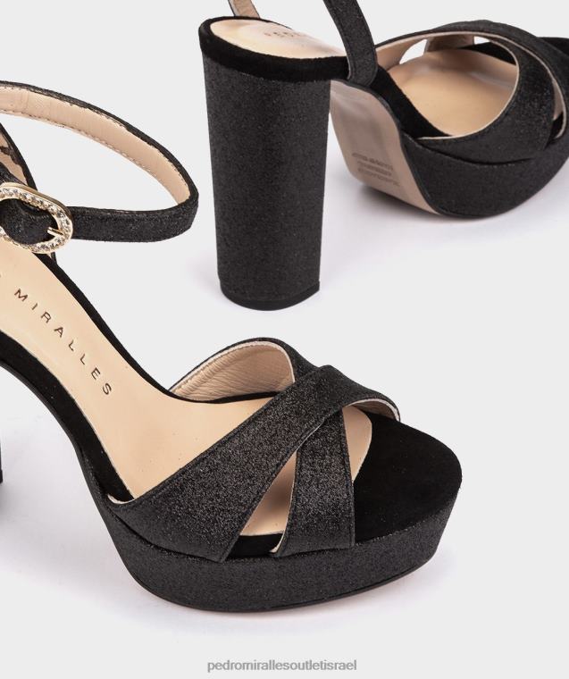 נשים Pedro Miralles כושי סופר מבריק מונפלייה סנדלי עקב FBRF4125