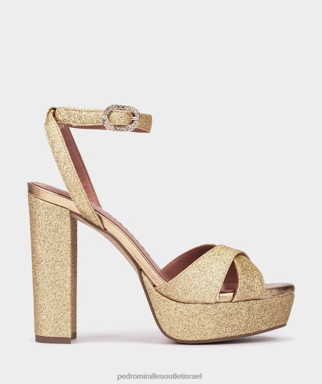 נשים Pedro Miralles סופר אורו בהיר מונפלייה סנדלי עקב FBRF4126
