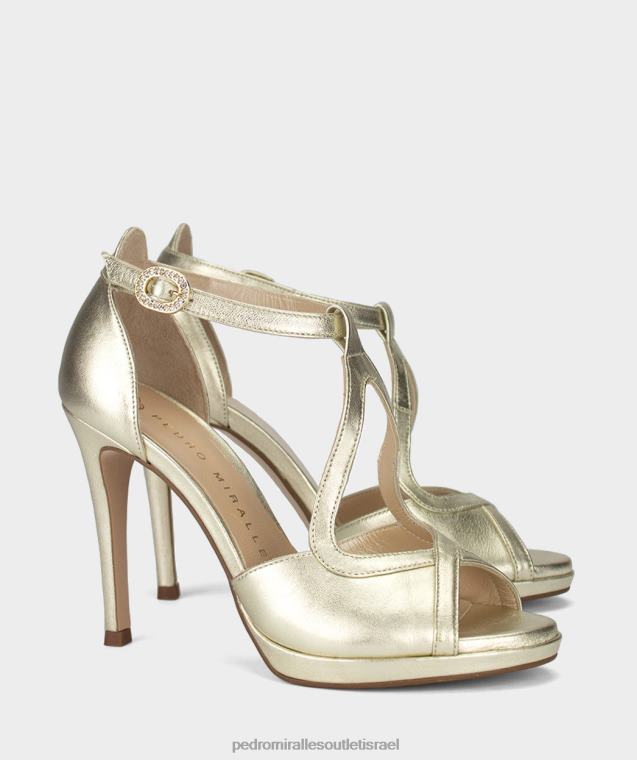 נשים Pedro Miralles נאפה מתכת פלטינו טרינידאד סנדלי עקב FBRF4137