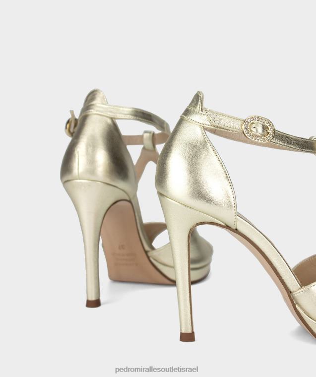 נשים Pedro Miralles נאפה מתכת פלטינו טרינידאד סנדלי עקב FBRF4137