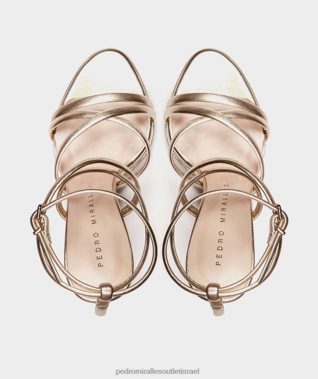 נשים Pedro Miralles נאפה מתכת פלטינו לאס וגאס סנדלי עקב FBRF4149