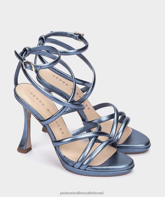 נשים Pedro Miralles נאפה מתכת בריל לאס וגאס סנדלי עקב FBRF4151