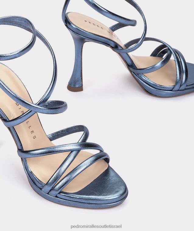 נשים Pedro Miralles נאפה מתכת בריל לאס וגאס סנדלי עקב FBRF4151