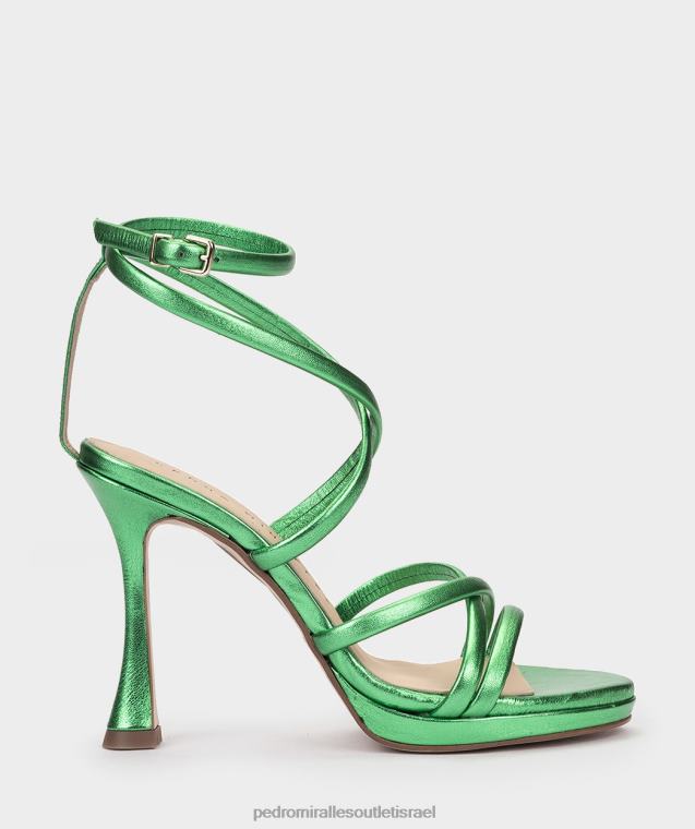 נשים Pedro Miralles נאפה מתכת אגאטה לאס וגאס סנדלי עקב FBRF4152