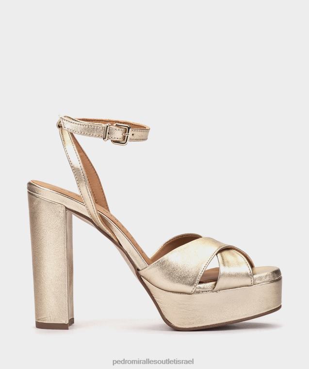 נשים Pedro Miralles נאפה מתכת פלטינו מונפלייה סנדלי עקב FBRF416