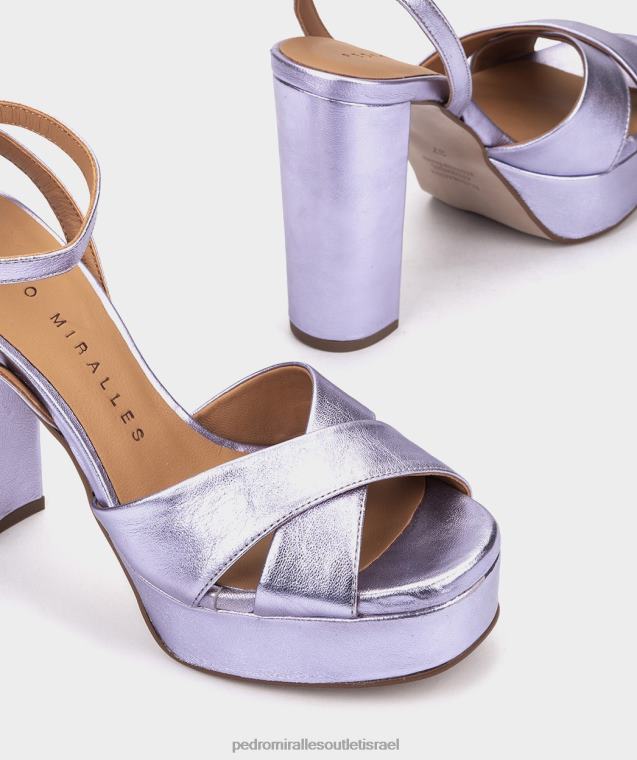 נשים Pedro Miralles נאפה מתכת לילה מונפלייה סנדלי עקב FBRF418