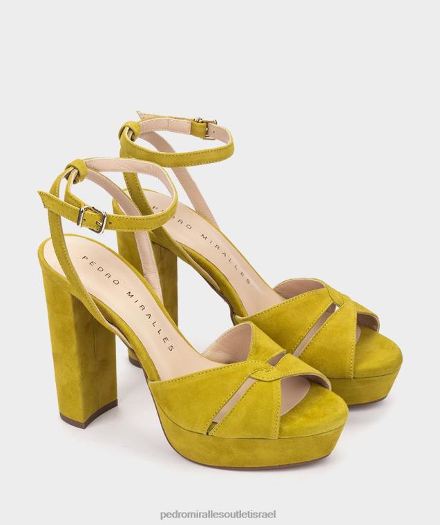 נשים Pedro Miralles אמלפי ליים גנדיה סנדלי עקב FBRF423