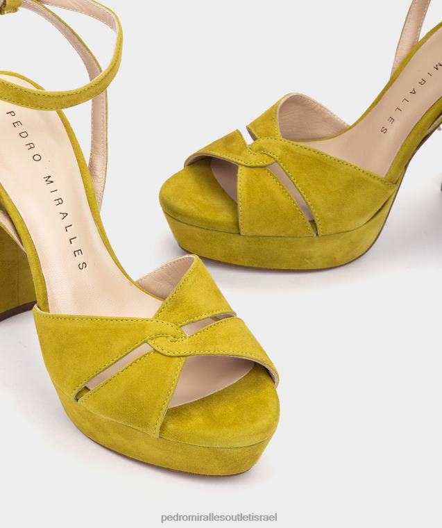 נשים Pedro Miralles אמלפי ליים גנדיה סנדלי עקב FBRF423