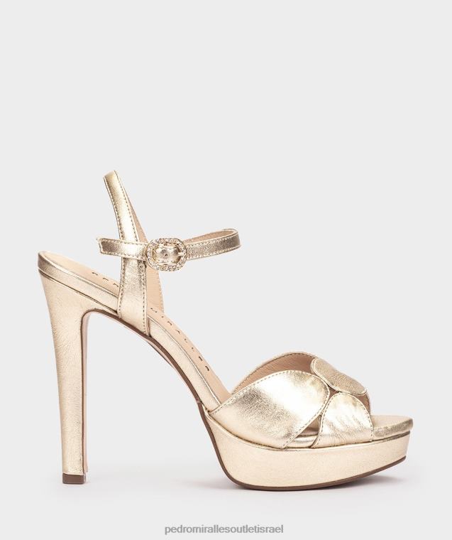 נשים Pedro Miralles נאפה מתכת פלטינו באלי סנדלי עקב FBRF430