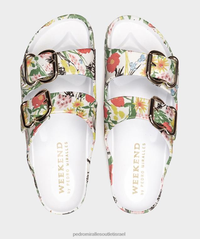 נשים Pedro Miralles ביו פלורס איביזה סנדלים שטוחים FBRF4307