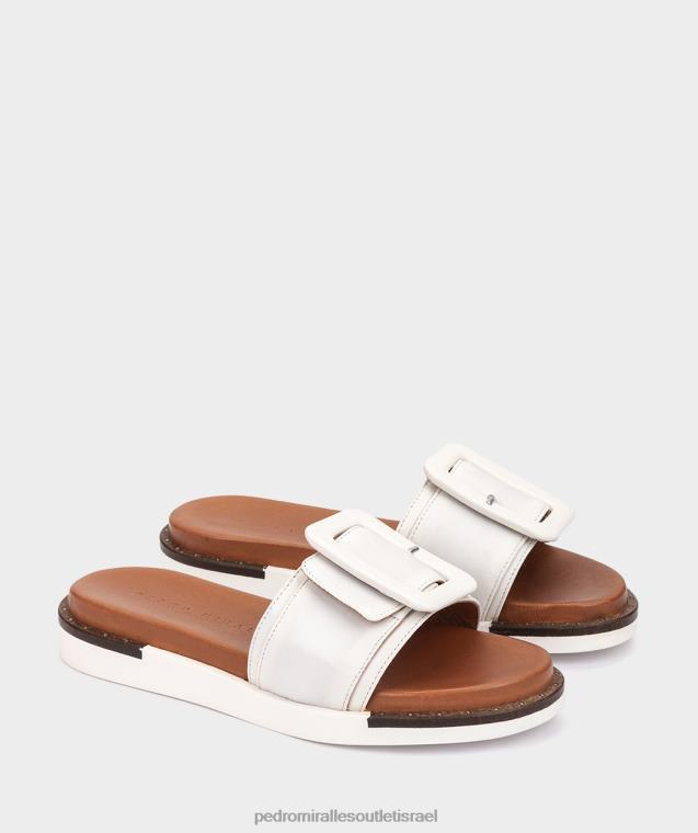 נשים Pedro Miralles ונציה בלנקו מרסלה סנדלים שטוחים FBRF4310