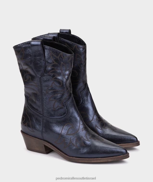 נשים Pedro Miralles חיל הים מתכת קריסטל וירג'יניה מגפי קרסול FBRF4356