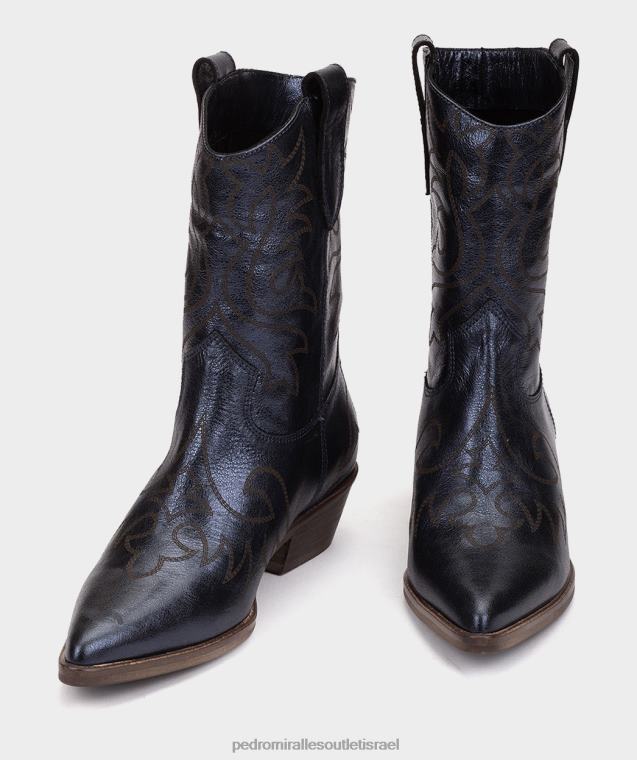 נשים Pedro Miralles חיל הים מתכת קריסטל וירג'יניה מגפי קרסול FBRF4356