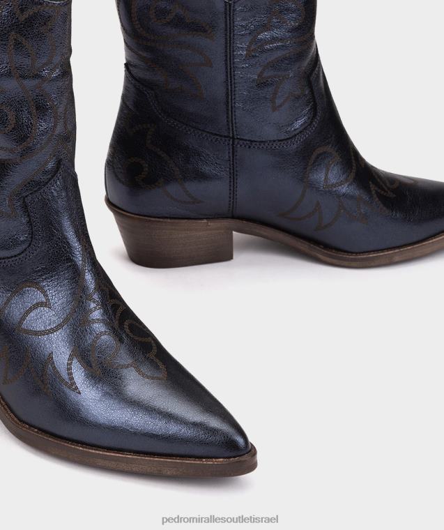 נשים Pedro Miralles חיל הים מתכת קריסטל וירג'יניה מגפי קרסול FBRF4356