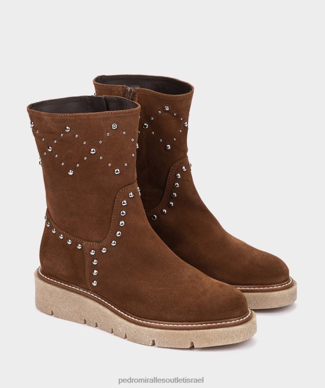 נשים Pedro Miralles טבקו קטיפה ג'יונה מגפי קרסול FBRF4376