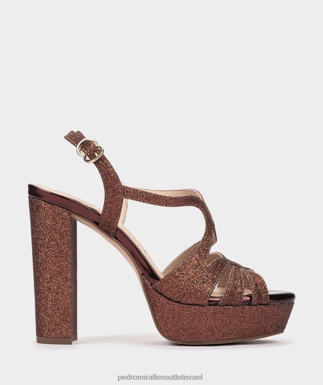 נשים Pedro Miralles ברונזה סופר בהיר מלאווי סנדלי עקב FBRF441