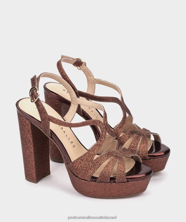 נשים Pedro Miralles ברונזה סופר בהיר מלאווי סנדלי עקב FBRF441