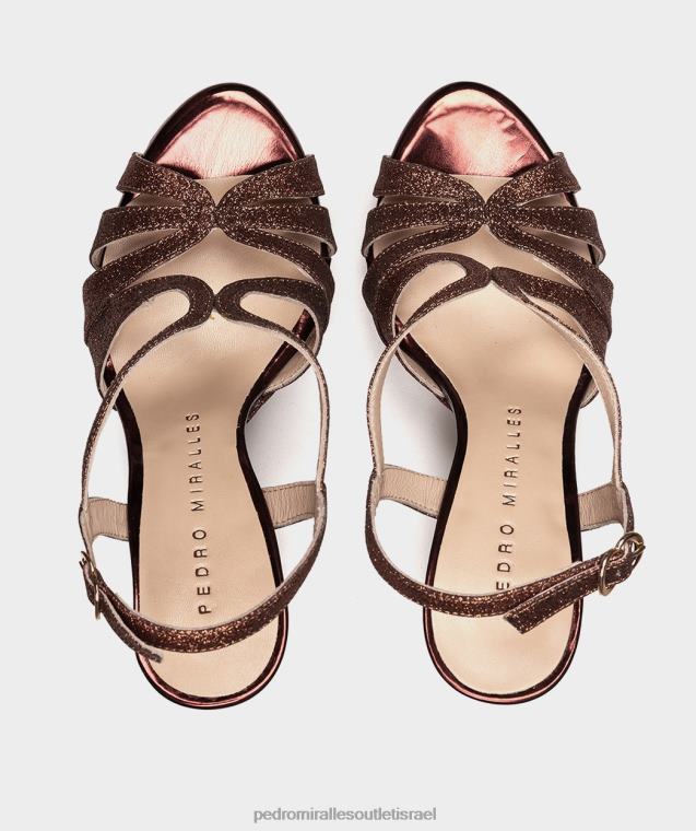 נשים Pedro Miralles ברונזה סופר בהיר מלאווי סנדלי עקב FBRF441