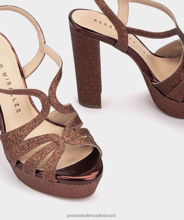 נשים Pedro Miralles ברונזה סופר בהיר מלאווי סנדלי עקב FBRF441