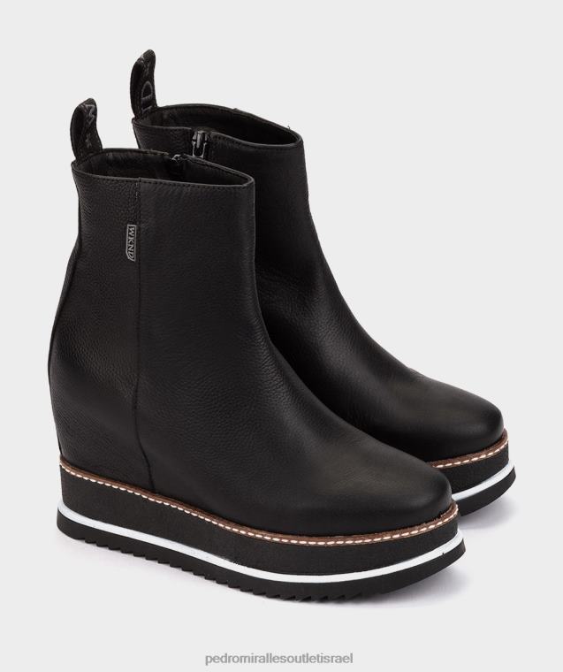 נשים Pedro Miralles מארס נאפה נגרו מוסקן מגפי קרסול FBRF4430