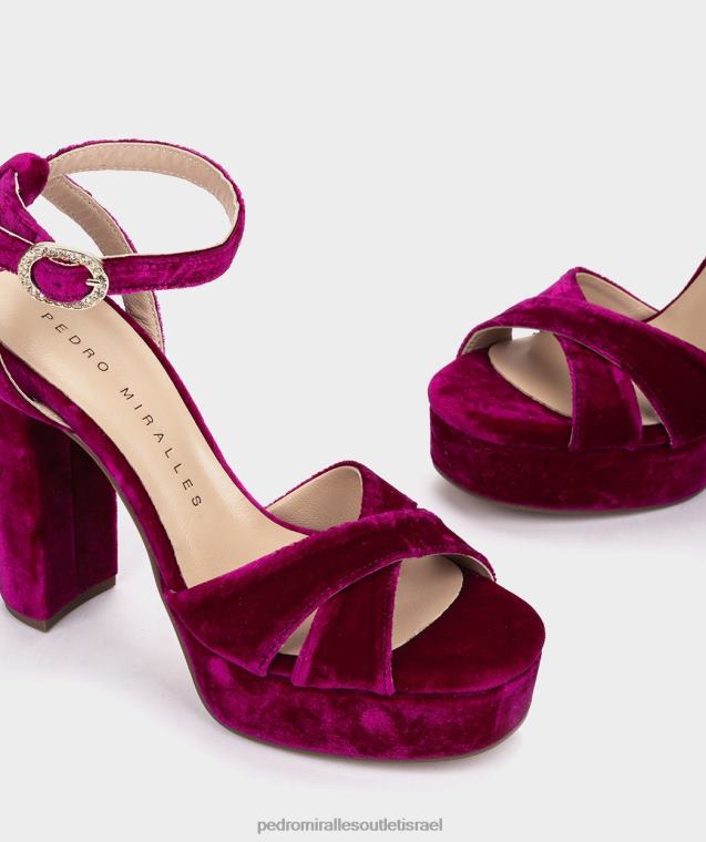 נשים Pedro Miralles פרמבוזה קטיפה מונפלייה סנדלי עקב FBRF443