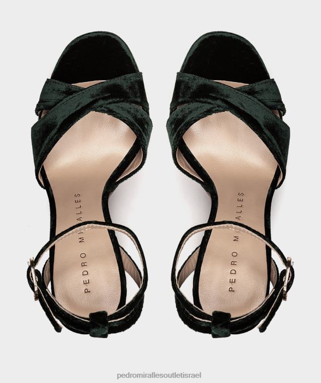 נשים Pedro Miralles בוטלה מקטיפה מונפלייה סנדלי עקב FBRF444