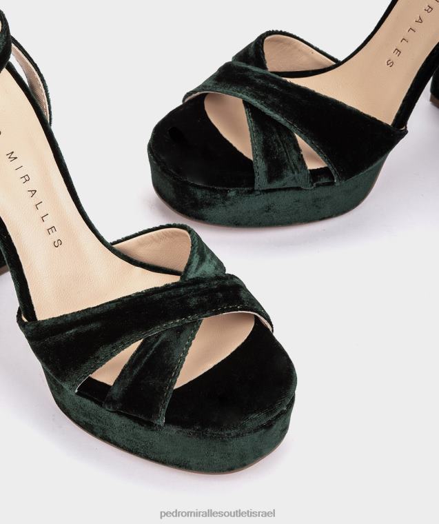 נשים Pedro Miralles בוטלה מקטיפה מונפלייה סנדלי עקב FBRF444