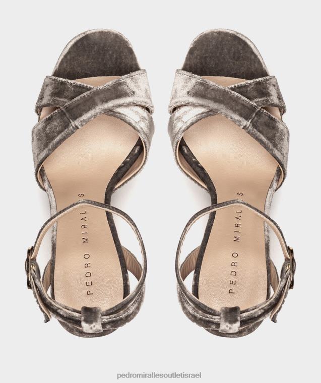 נשים Pedro Miralles ויזון קטיפה מונפלייה סנדלי עקב FBRF445