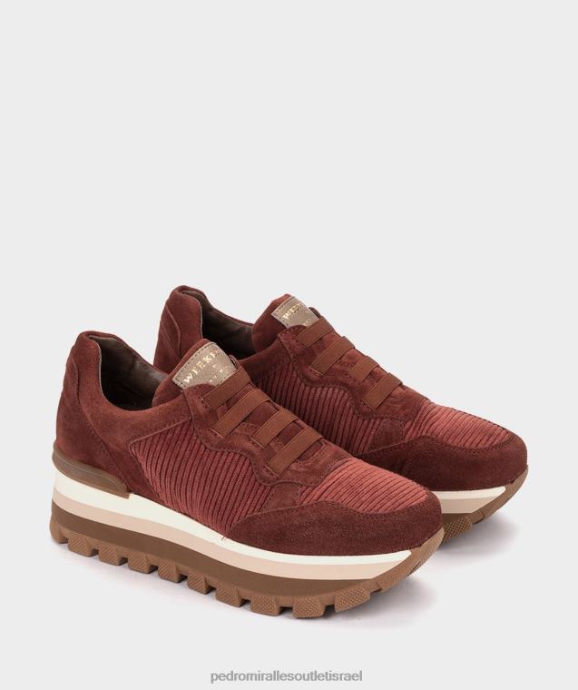 נשים Pedro Miralles חלודה קטיפה גורדס נעלי ספורט FBRF4535