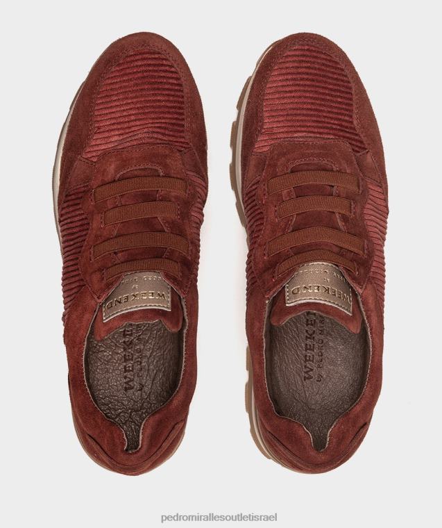 נשים Pedro Miralles חלודה קטיפה גורדס נעלי ספורט FBRF4535