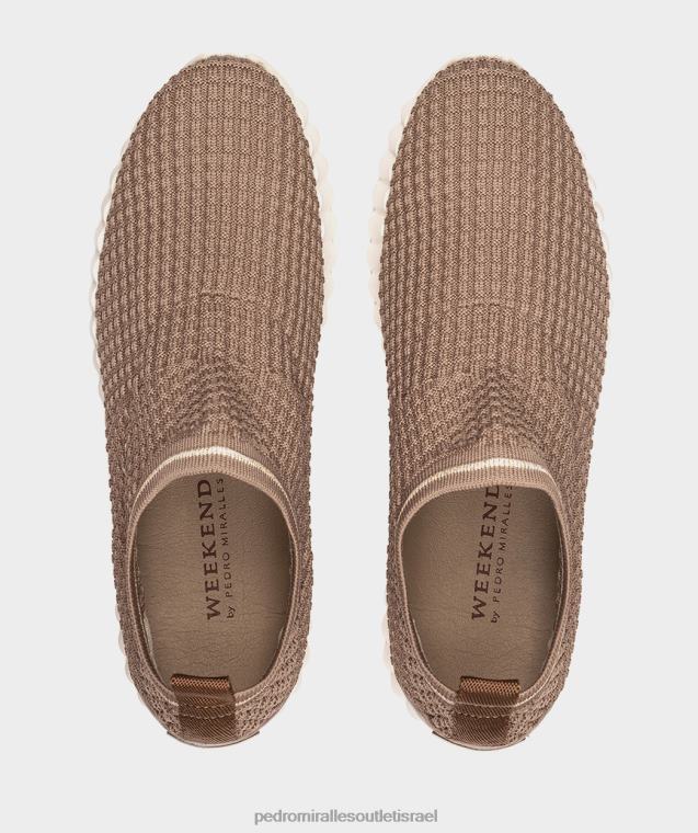 נשים Pedro Miralles גרב קצר בצבע חום סנטיאגו נעלי ספורט FBRF4536