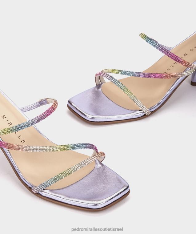 נשים Pedro Miralles נצנצים מולטי מתכת ריאד סנדלי עקב FBRF45