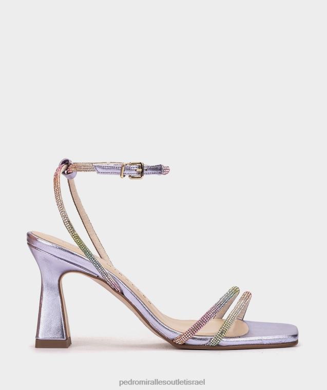 נשים Pedro Miralles נצנצים מולטי מתכת פלורידה סנדלי עקב FBRF46