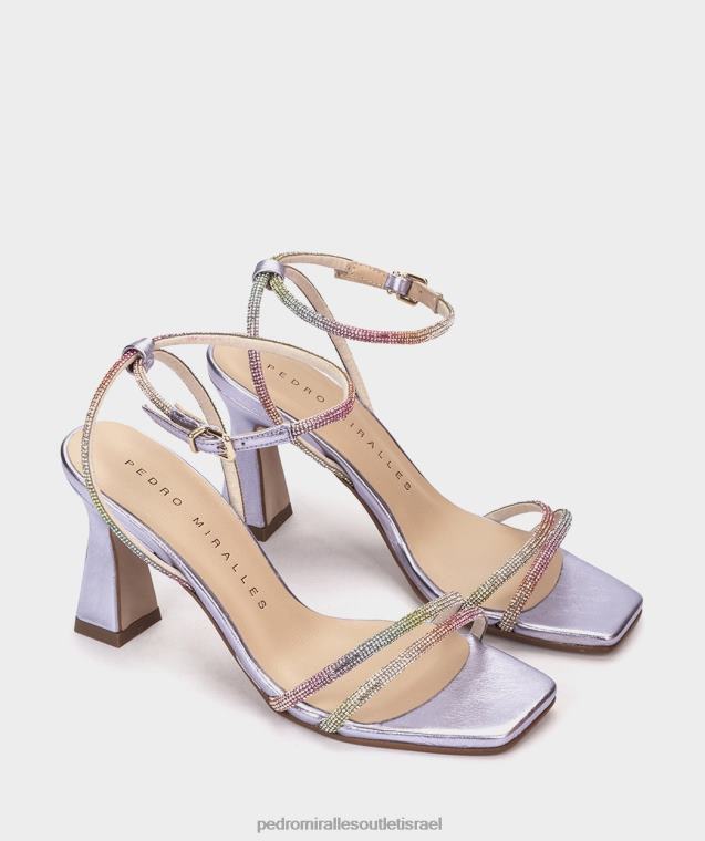 נשים Pedro Miralles נצנצים מולטי מתכת פלורידה סנדלי עקב FBRF46