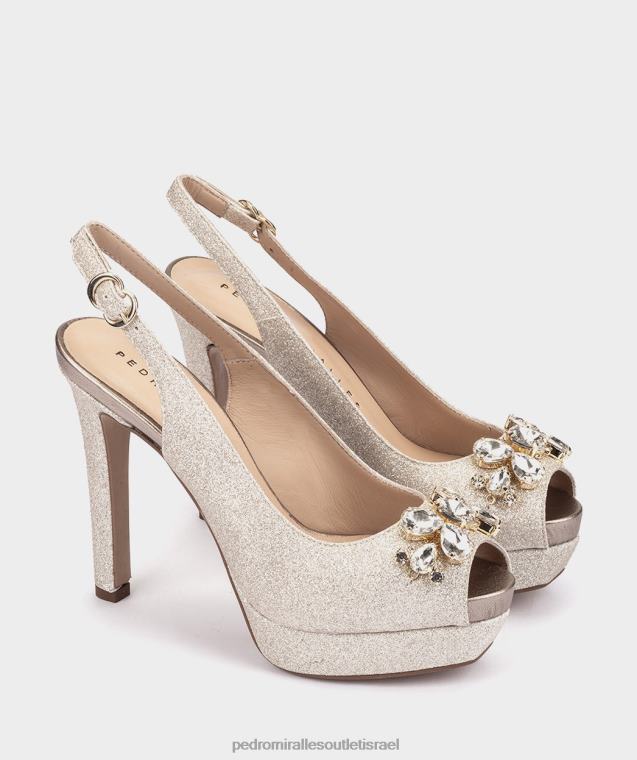 נשים Pedro Miralles שמפניה סופר בהירה ונציה סנדלי עקב FBRF486