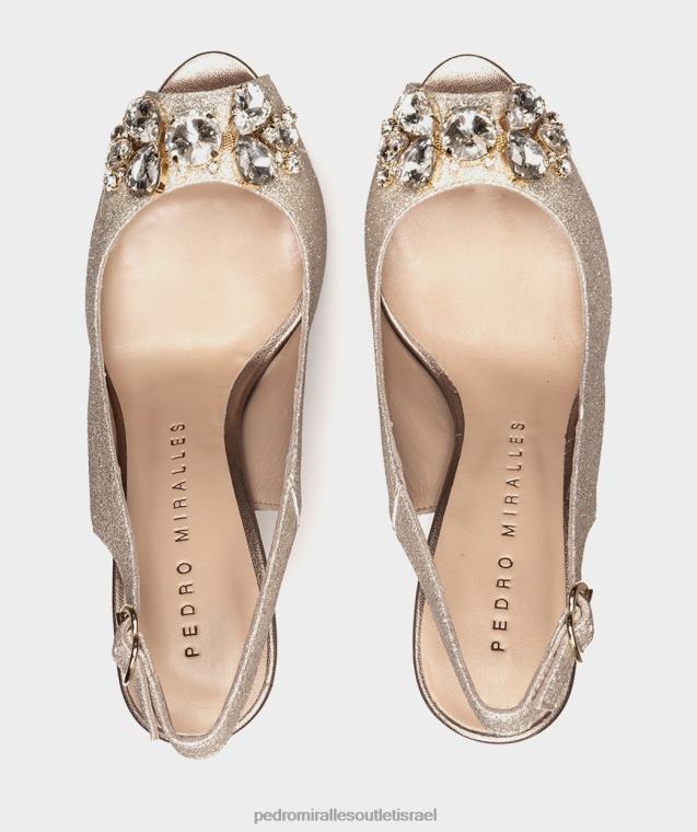 נשים Pedro Miralles שמפניה סופר בהירה ונציה סנדלי עקב FBRF486