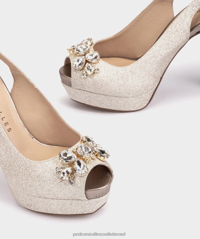 נשים Pedro Miralles שמפניה סופר בהירה ונציה סנדלי עקב FBRF486