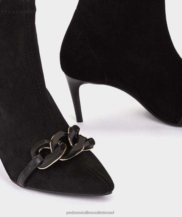 נשים Pedro Miralles ante strech negro פרסטון מגפי קרסול FBRF4325