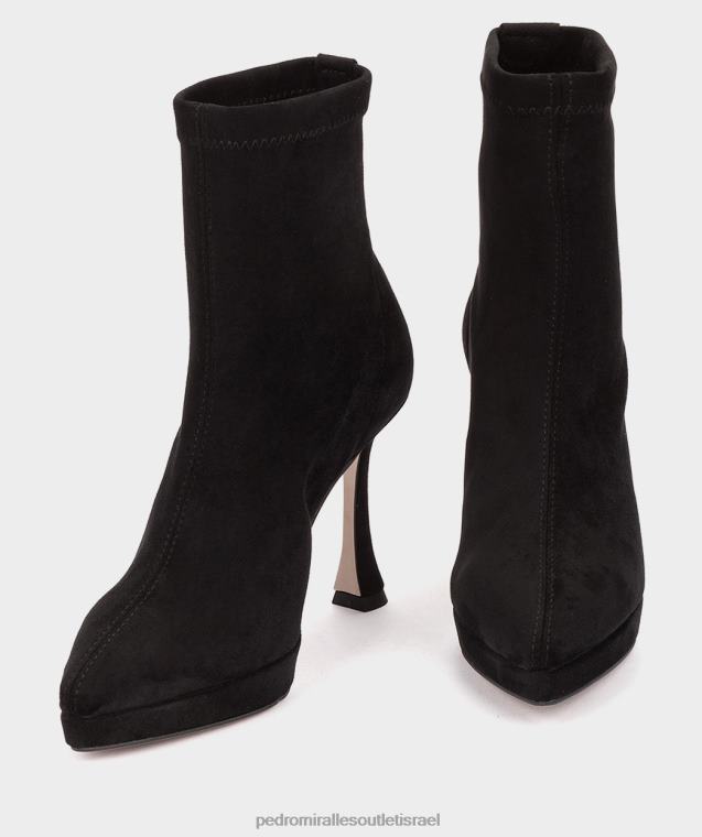 נשים Pedro Miralles ante strech negro שמש מגפי קרסול FBRF4370